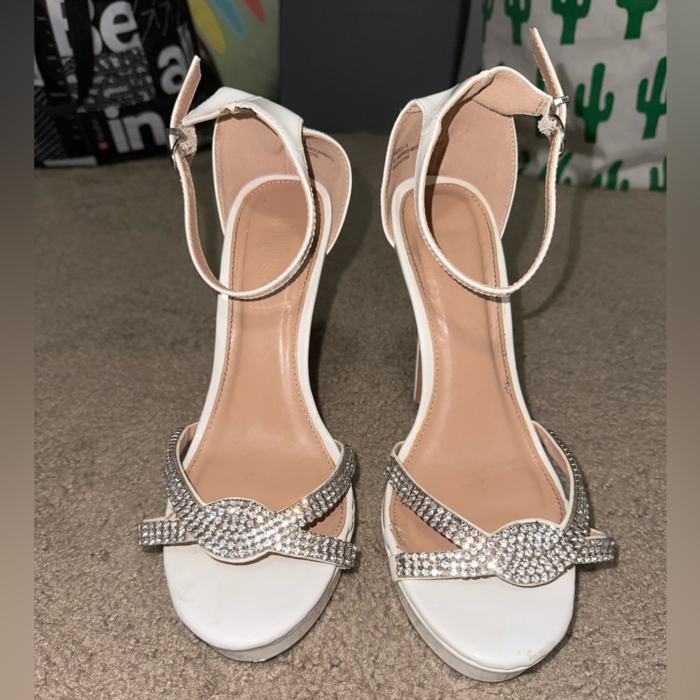 White Charlotte Russe Heels For Sale